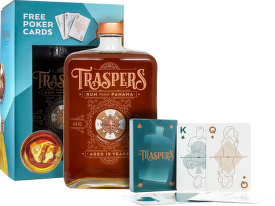 Traspers Panama Rum 15 Years Old 0,7l + karty poker