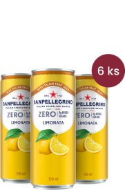 Sanpellegrino Zero Limonata plech (citron) 0,33l - 6 ks