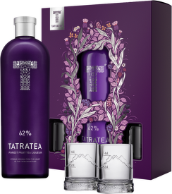 Tatratea 62% Forest Fruit Tea liqueur 0,7l + 2 skleničky