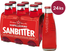 Sanbitter Rosso sklo 10cl - 24 ks