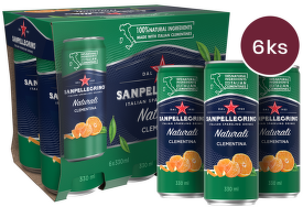 Sanpellegrino Clementina (mandarinka) plech 0,33l - 6 ks