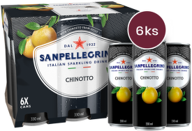 Sanpellegrino Chinotto plech 0,33l - 6 ks