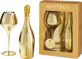 Bottega Gold Prosecco Spumante Brut DOC + sklenice