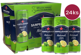 Sanpellegrino Limone & Menta, plech, 0,33l - 24 ks