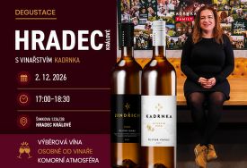 Vstupenka na degustaci vinařství Kadrnka 2.12.2026 Hradec Králové
