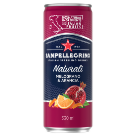 Sanpellegrino Melograno & Aranciata, plech, 33 cl