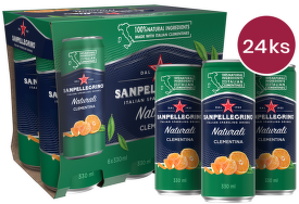 Sanpellegrino Clementina (mandarinka) plech 0,33l - 24 ks