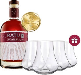 Ratu 8 YO Signature Blend, Premium Fiji Rum Liquer 0,7l + dárek