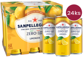 Sanpellegrino Zero Limonata (citron) plech 0,33l - 24 ks