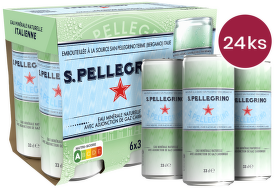 San Pellegrino plech 0,33l - 24 ks