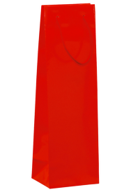 Taška papírová Glass Rosso Lamino pro 1 láhev červená