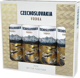 Czechoslovakia vodka mini set 4 x 0,04l