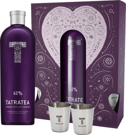 Tatratea 62% Forest Fruit Tea liqueur 0,7l + 2x steel shots