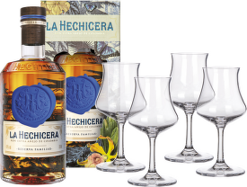 La Hechicera + 4 rumové skleničky