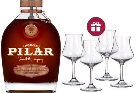 Papa´s Pilar Dark Rye Whiskey Barrel Finished Rum 0,7l + dárek