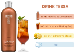 Tatratea 42% Peach Tea liqueur 0,7l