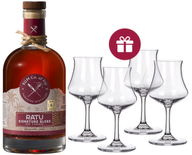 Ratu 8 YO Signature Blend, Premium Fiji Rum Liqueur 0,7l + dárek