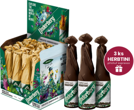 Underberg balení 12 ks+3 ks Herbtini