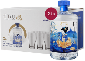Etsu Japanese gin pack (2 x 0,7L + 6 x tumbler sklenice)