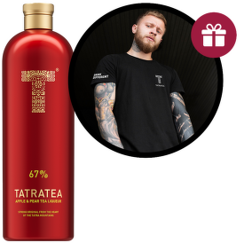 Tatratea 67% Apple & Pear Tea liqueur 0,7l + dárek