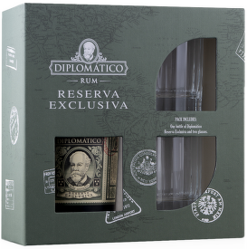 Diplomatico Reserva Exclusiva 0,7l + sklenice