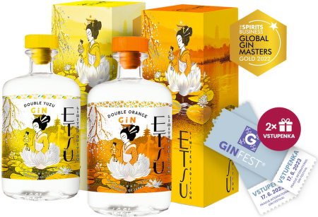 Gin&Tonic Fest: Etsu Double Yuzu a Orange + 2 x vstupenka GinFest 2023