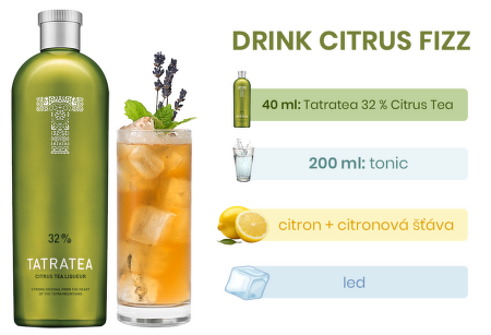 Tatratea 32% Citrus Tea liqueur 0,7l