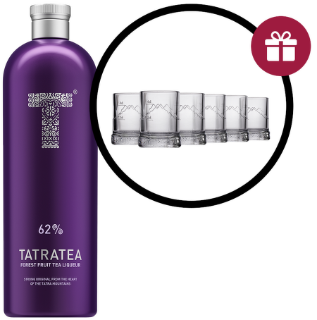 Tatratea 62% Forest Fruit Tea liqueur 0,7l + dárek