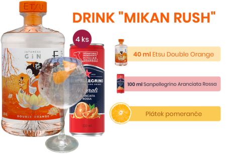 Etsu Double Orange Japanese Gin + dárek