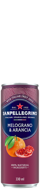 Sanpellegrino Melograno & Aranciata plech 33 cl