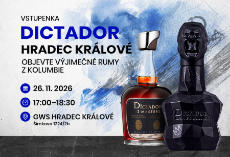 Vstupenka na Dictador VIP Masterclass 26.11.2026 Hradec Králové
