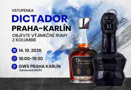 Vstupenka na Dictador VIP Masterclass 14.10.2026 Praha Karlín