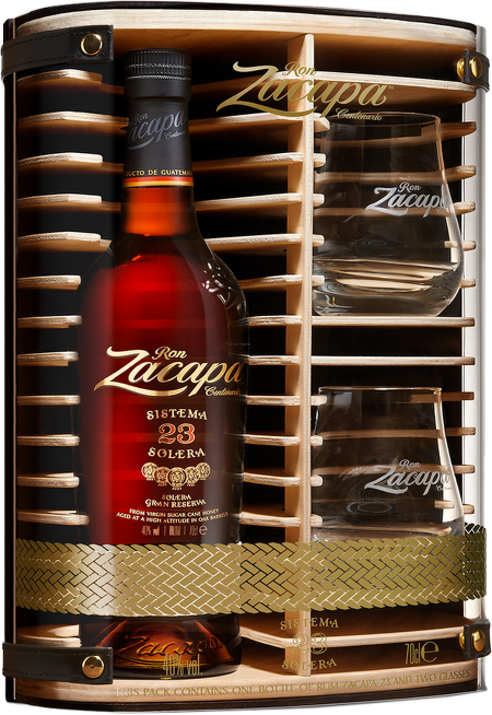 Ron Zacapa Solera Gran Reserve 23 0,7l se skleničkami