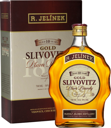 Slivovice Kosher 10 Years Old zlatá 0,7l, R. Jelínek