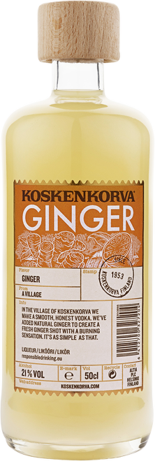 Koskenkorva Ginger Shot (zázvorový likér) 0,5l