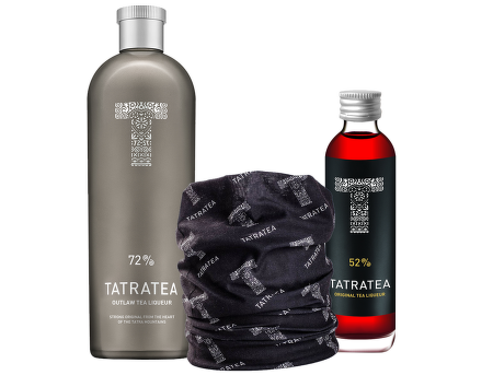 Tatratea 72% Outlaw Tea liqueur 0,7l + dárky