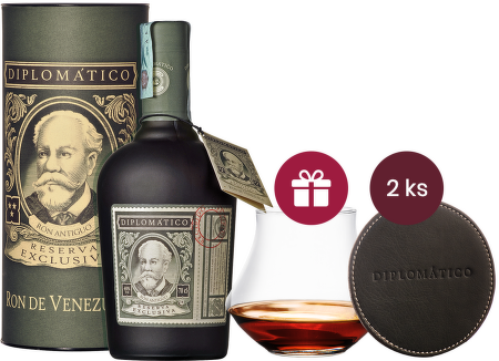 Diplomatico Reserva Exclusiva box + dárek