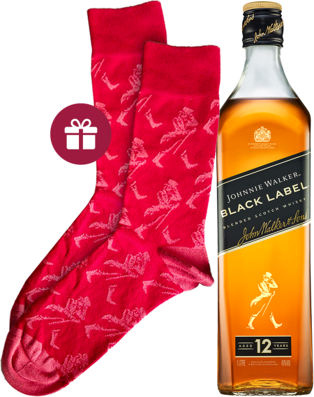 Johnnie Walker Black Label 12 YO 1l + dárek