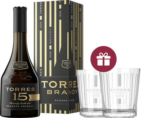 Torres 15 Years Old Reserva Privada 0,7l + dárek