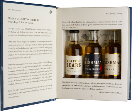 Walsh Whiskey Mini Book 3 x 50ml