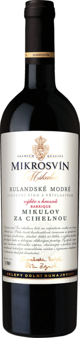 Rulandské modré, výběr z hroznů, Mikrosvín