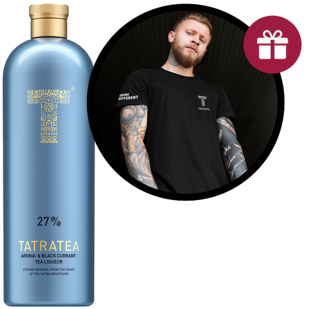 Tatratea 27% Aronia & Black current Tea liqueur 0,7l + dárek
