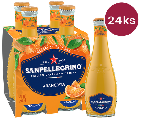 Sanpellegrino Aranciata sklo 20cl - 24 ks