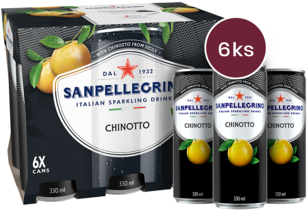 Sanpellegrino Chinotto plech 0,33l - 6 ks