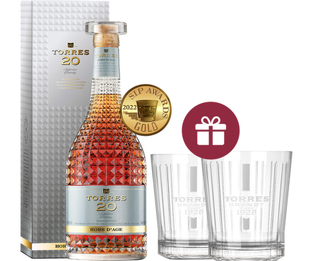 Torres 20 Years Old Hors D´Age 0,7l + dárek