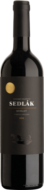 Merlot, výběr z hroznů, Sedlák