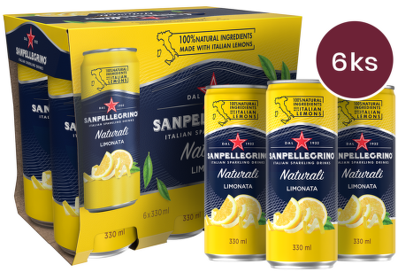 Sanpellegrino Limonata (citron), plech, 0,33l - 6 ks