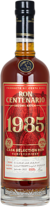 Centenario Rum 1985 Second Batch Cask Selection 0,7l
