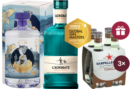 Gin&Tonic Fest: Etsu Pacific Ocean Water Japanese Gin + L´Acrobate Gin + dárek