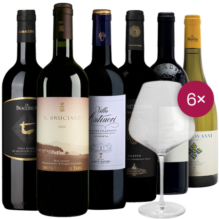 Best of Antinori + sada 6 sklenic